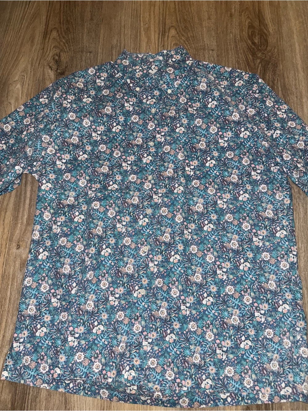 Men's Teal Reyn Spooner Aloha Short-Sleeve Shirt